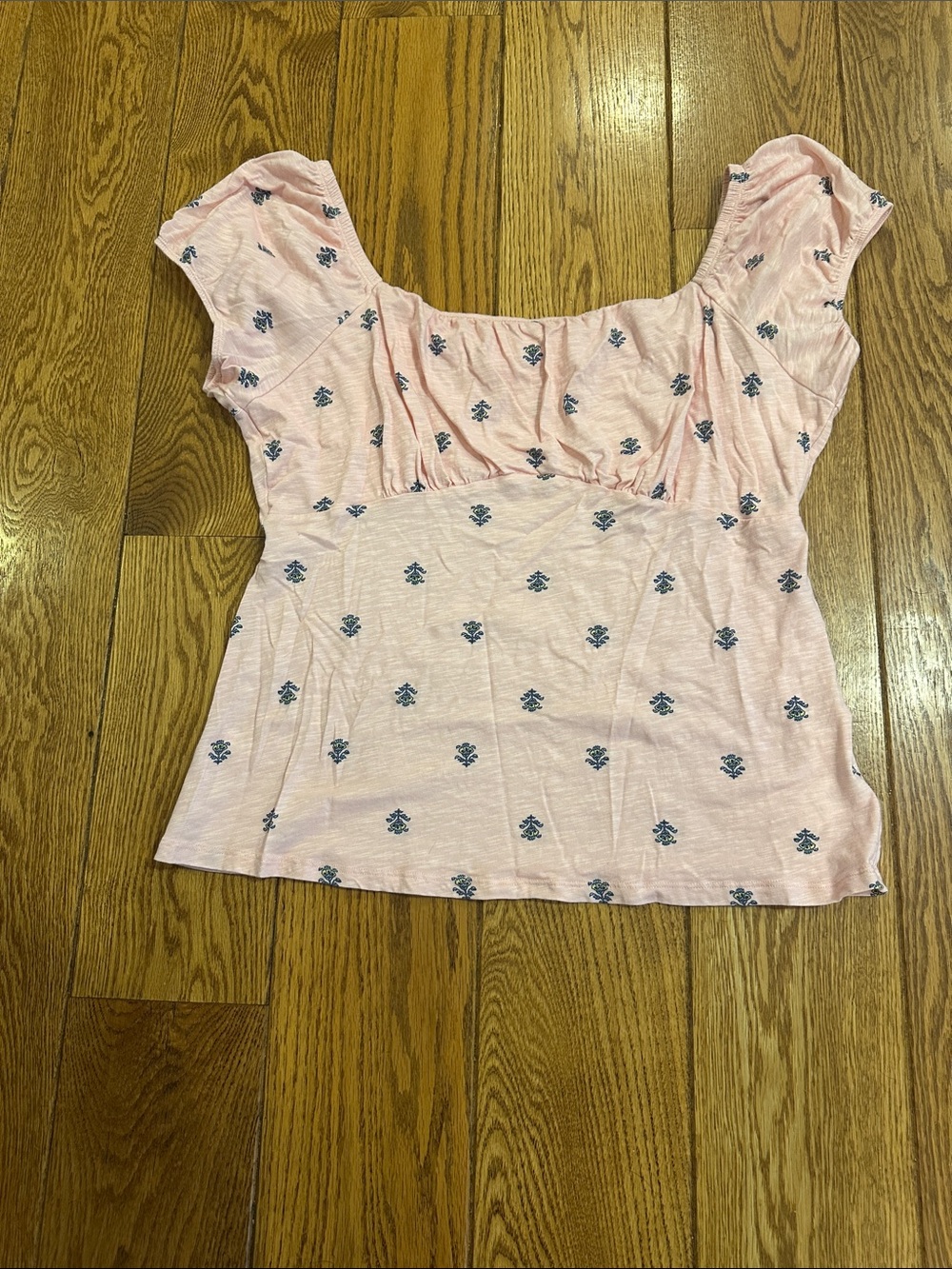 Pink cap sleeve top